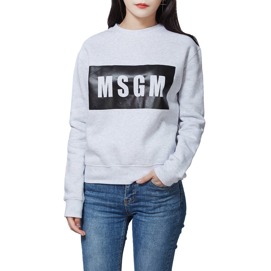 Msgm Logo Details Sweater In White
