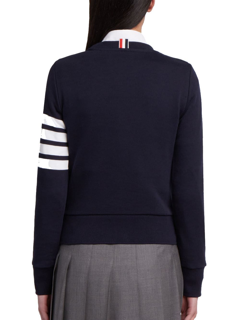 Thom Browne 4-bar Stripe Crewneck Sweatshirt In Blue