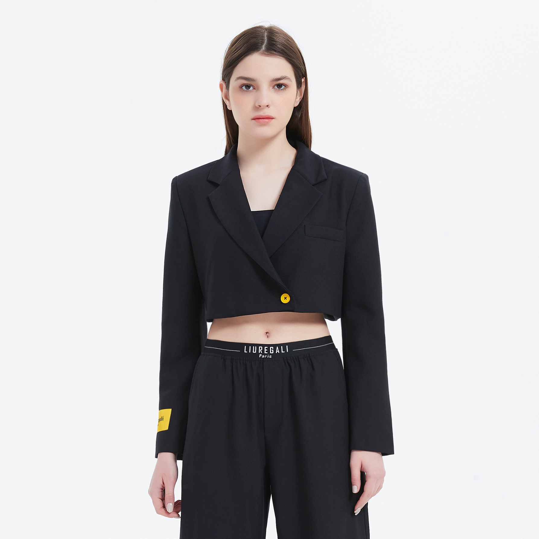 Liuregali Short Suit Coat In Black