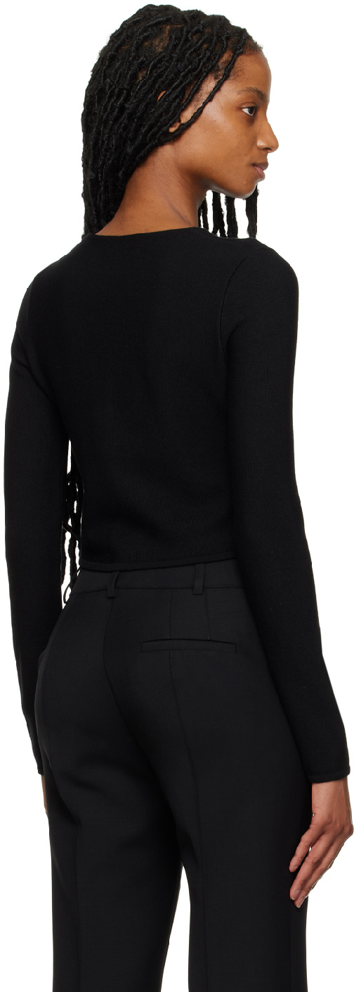 Gabriela Hearst Round-neck And Long-sleeved Sweater In Black