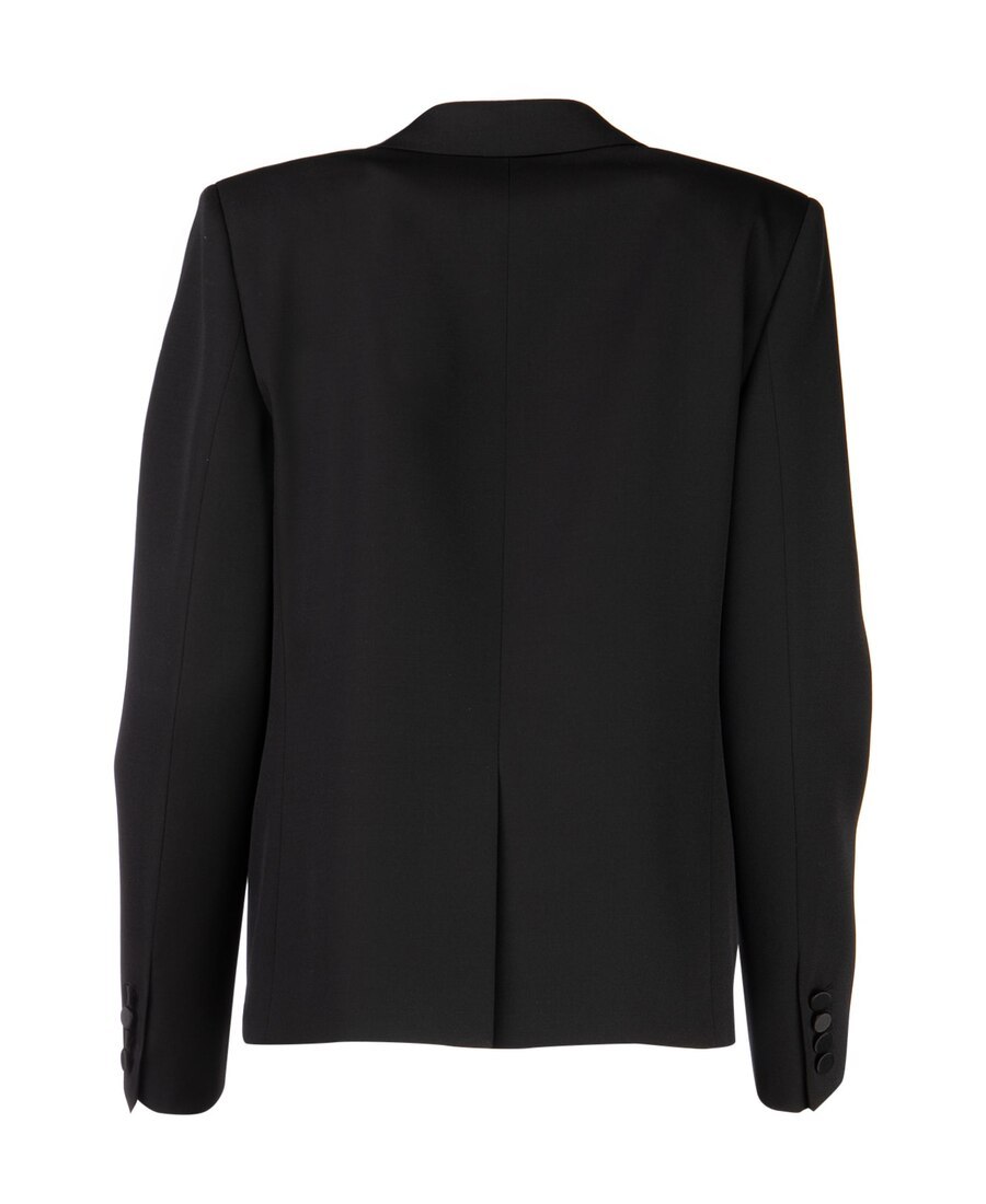 Saint Laurent Single-breasted Blazer In Black