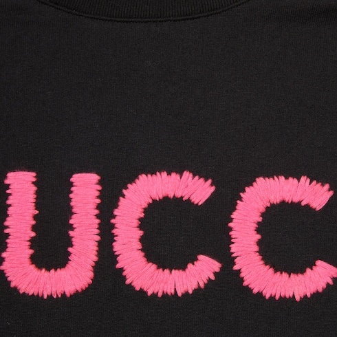 Gucci Sweatshirt Aus Baumwolljersey Mit Rollkragen In Black