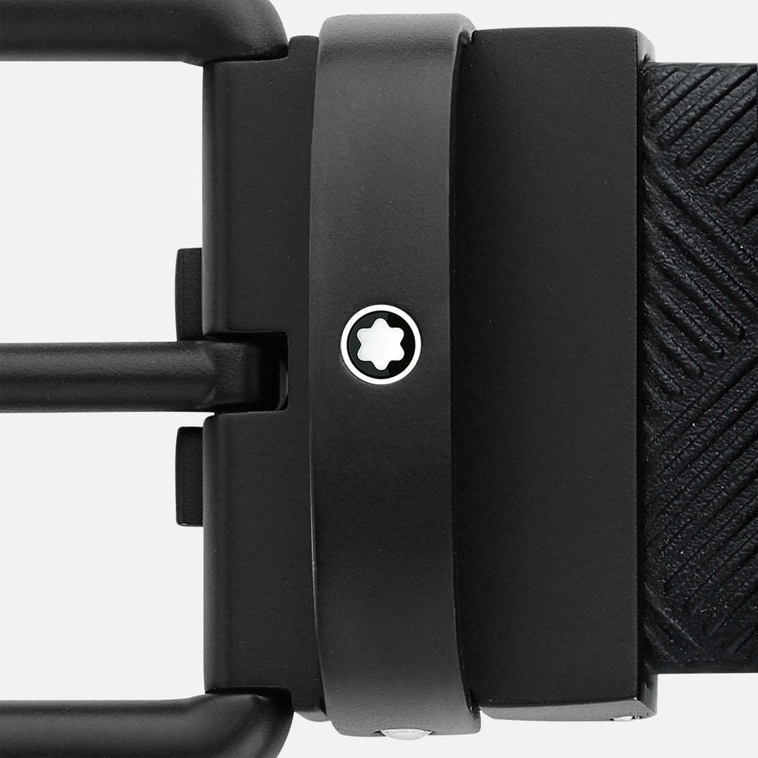 Montblanc Double-sided Buckle Belt In Black