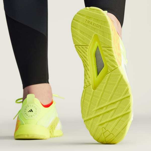 Adidas By Stella Mccartney Dropset Lace-up Training Sneakers In Green