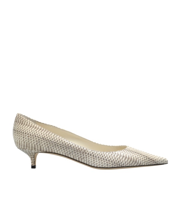 Jimmy Choo 40mm Amelia Snakeskin Pointed-toe Pumps In Animal Print