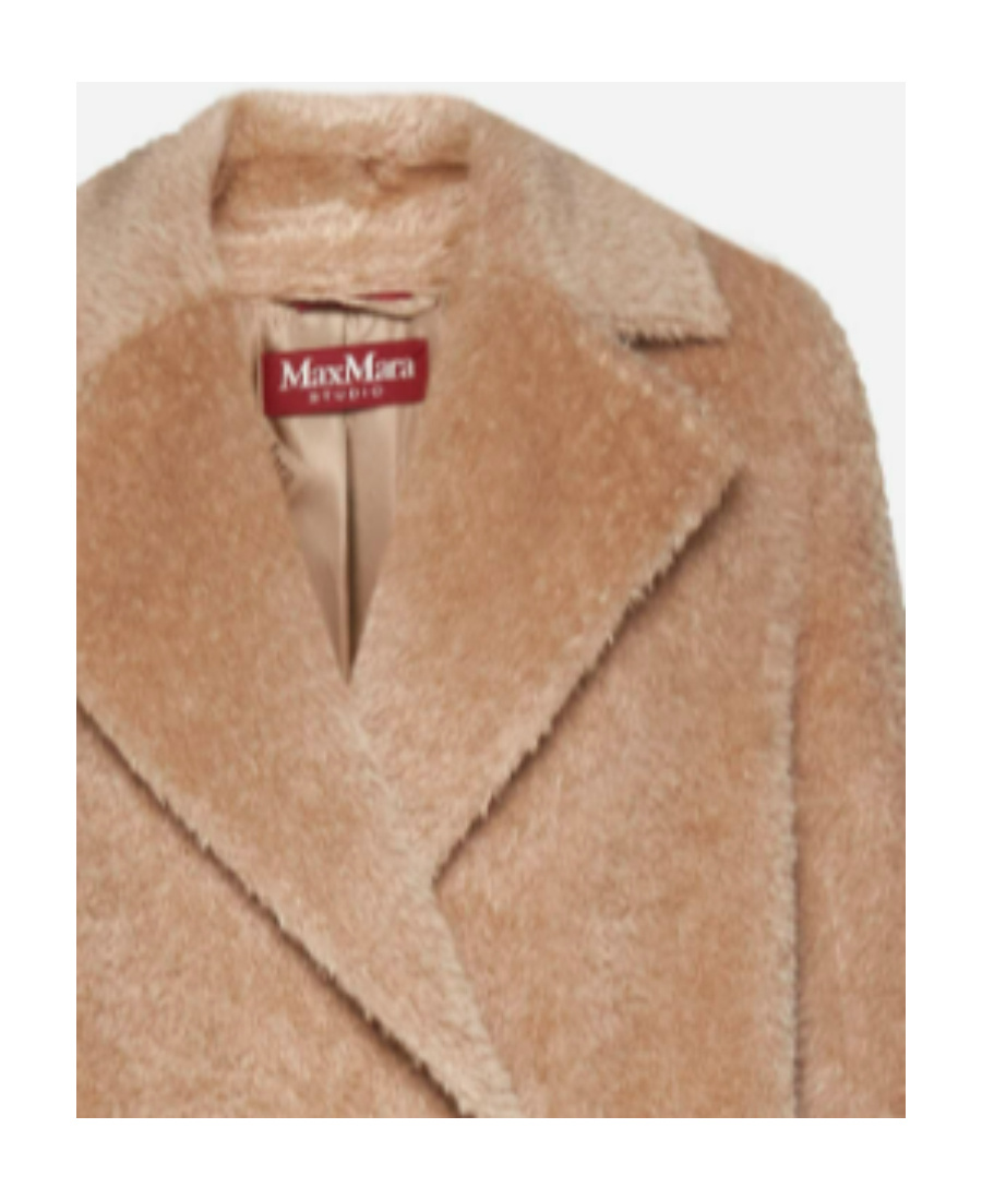 Max Mara Double Breasted Coat In Nude