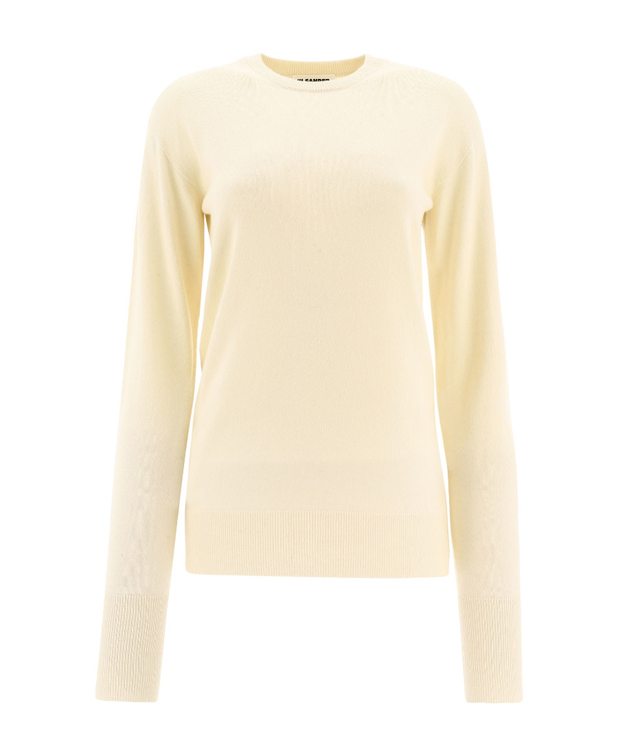 Jil Sander Ribbed-knit Cashmere Jumper In Nude