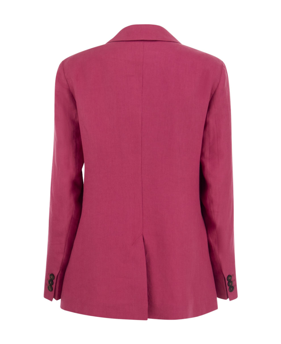 MAX MARA LINEN SINGLE-BREASTED BLAZER