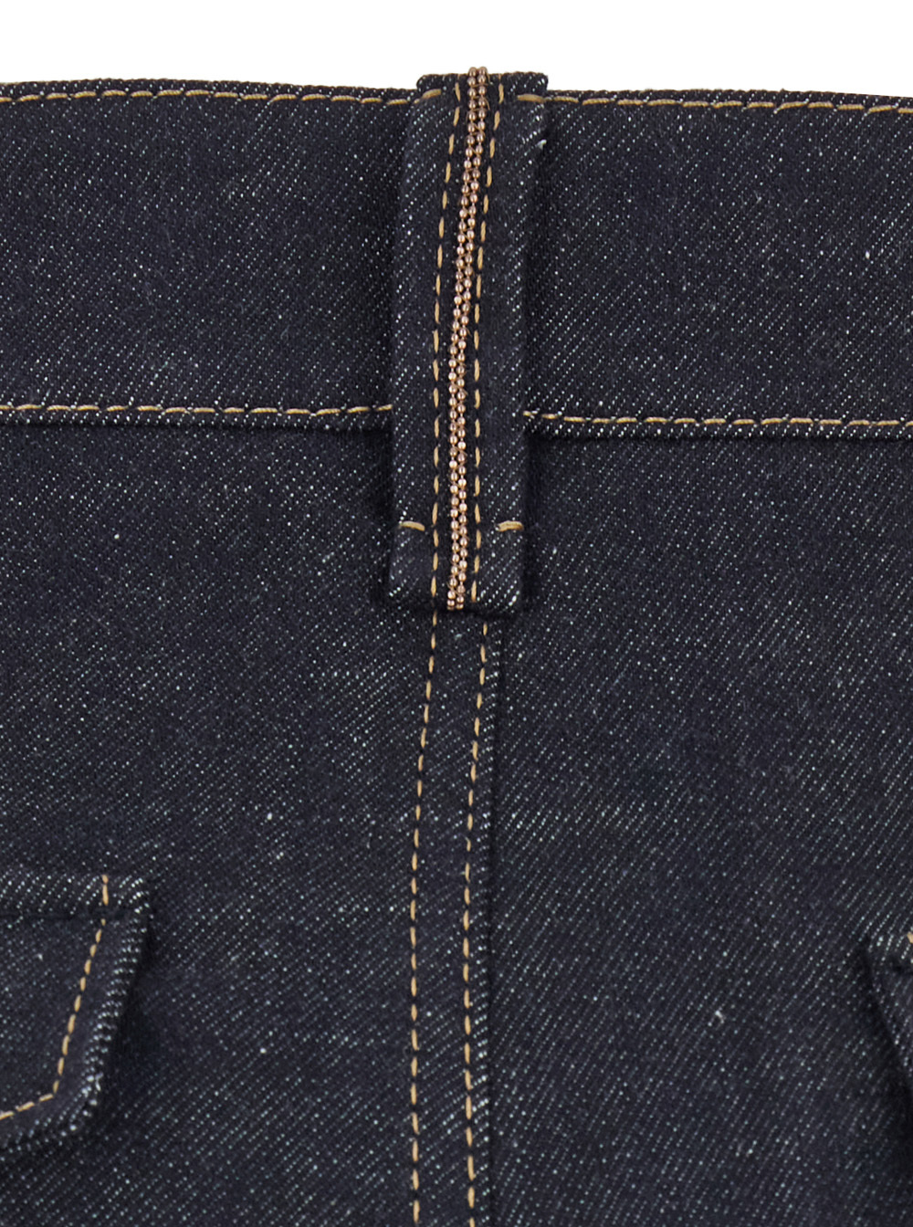 BRUNELLO CUCINELLI DENIM TROUSERS WITH BELT LOOPS 