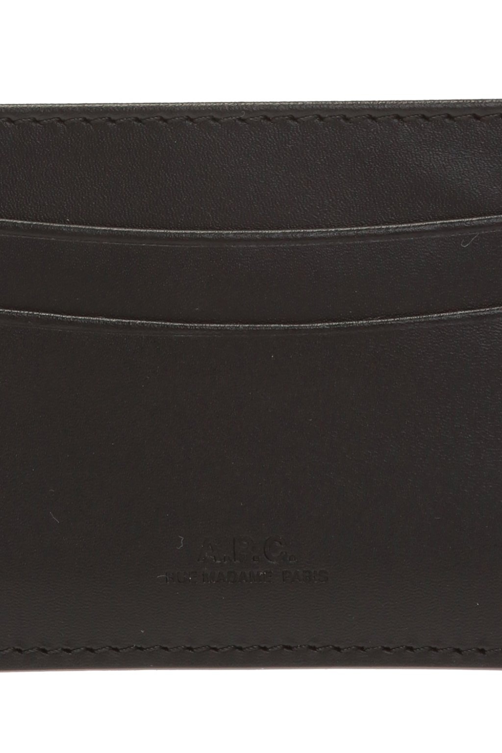 Apc André Embossed Logo Cardholder In Black