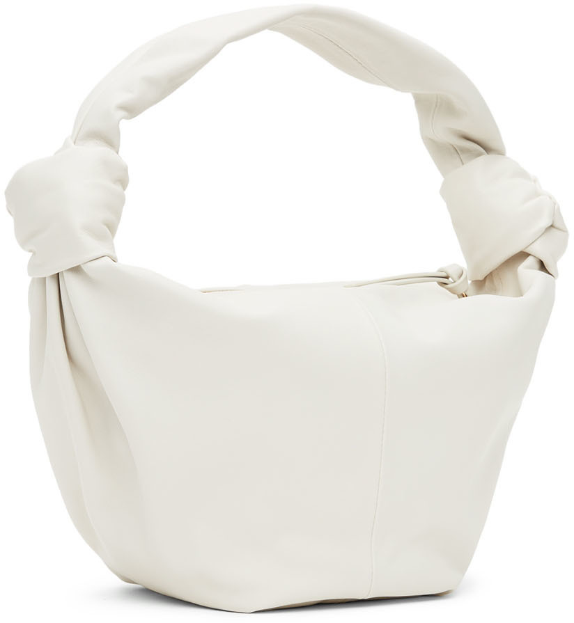 Bottega Veneta Double Knot Handbag In White
