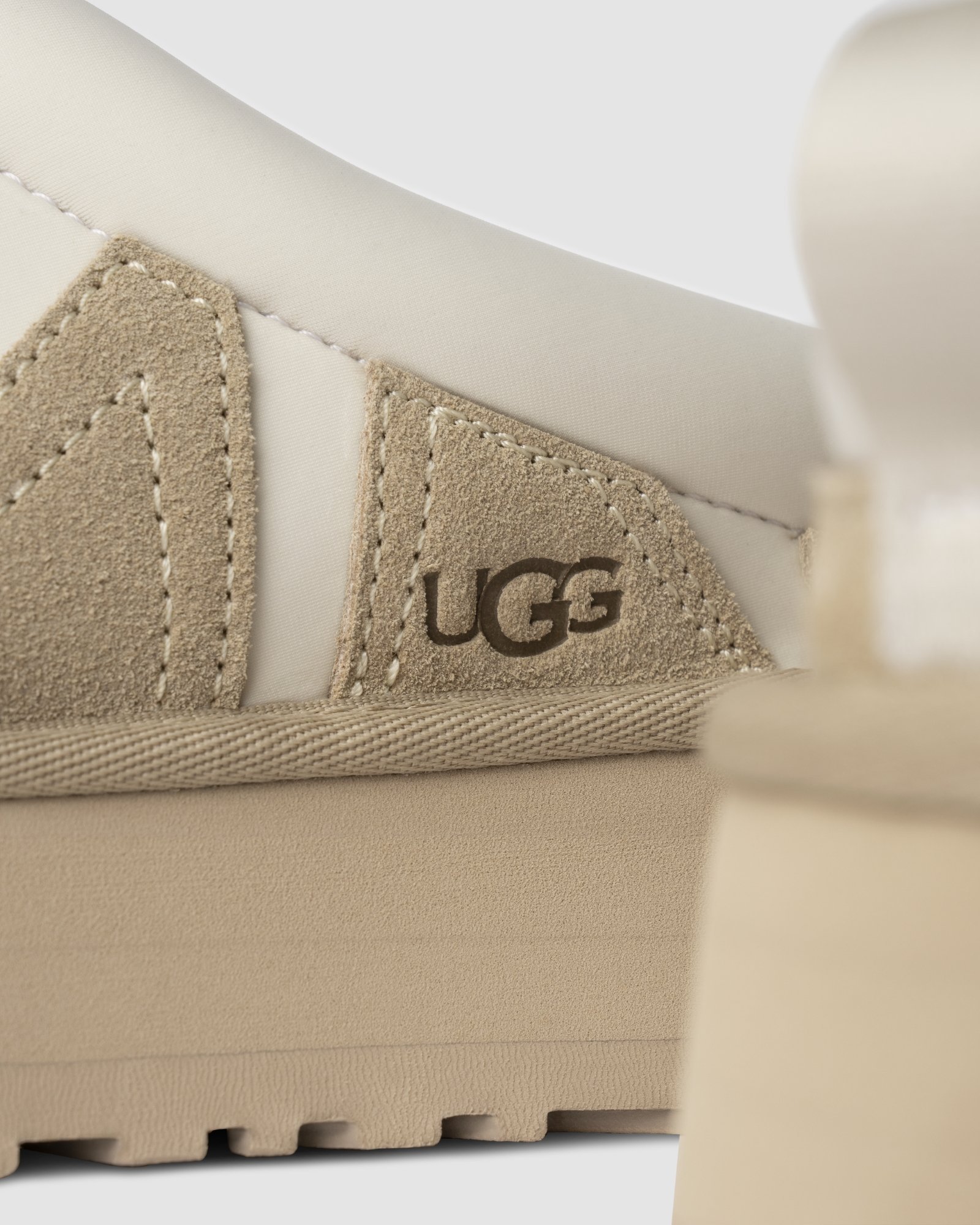 Shop Ugg Tazz Sunwave Slippers In Nude