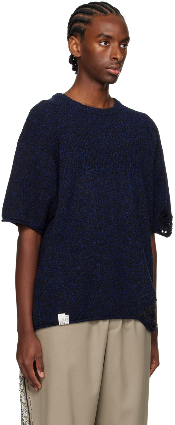 Ader Error Torn T-shirt In Black