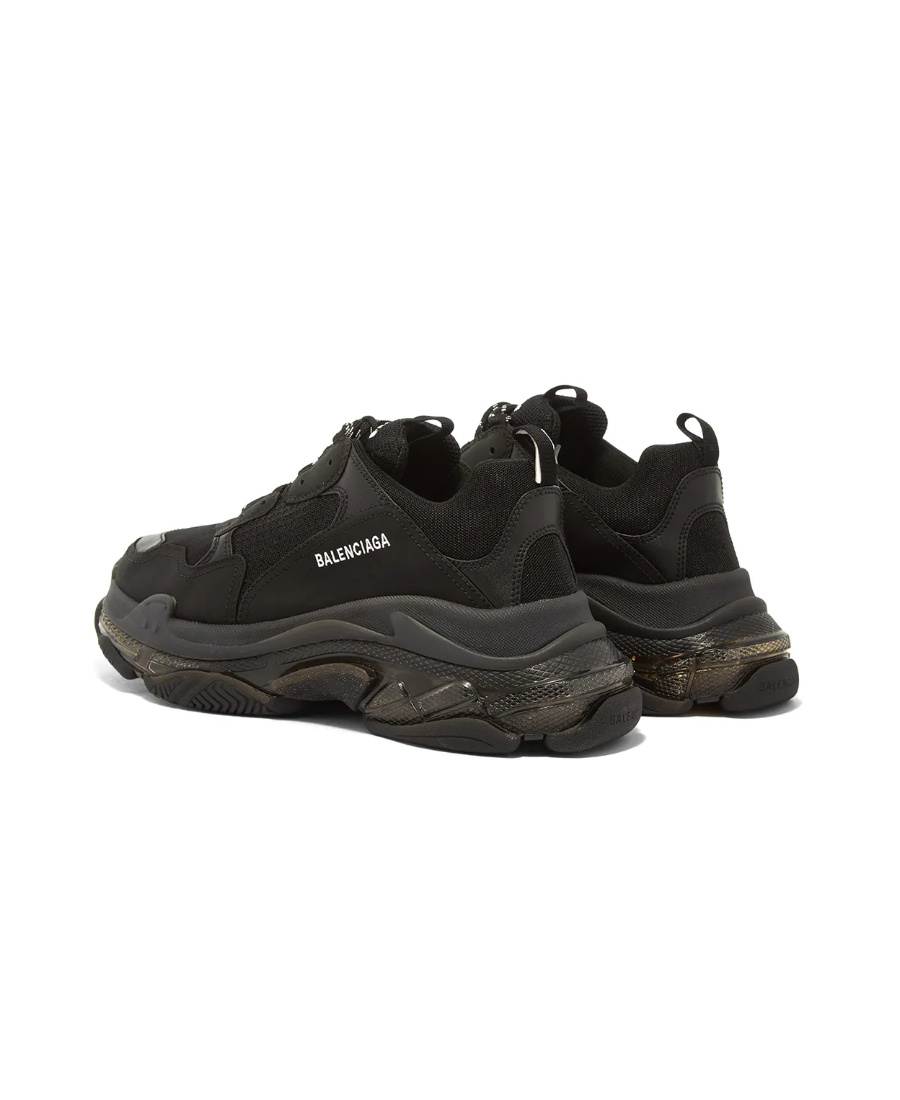 BALENCIAGA TRIPLE S CLEAR SOLE DA UOMO IN NERO