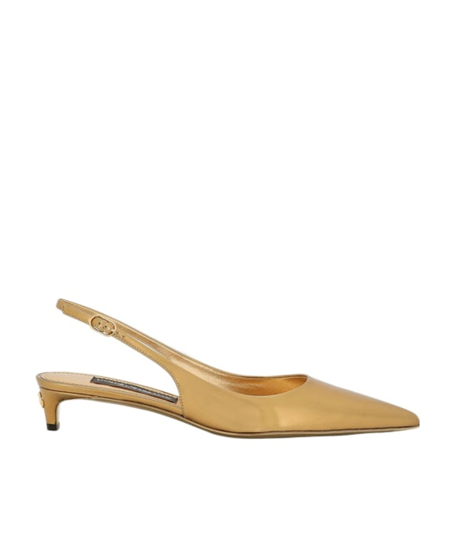 Dolce & Gabbana Pointed High Heel Sandals In Nude