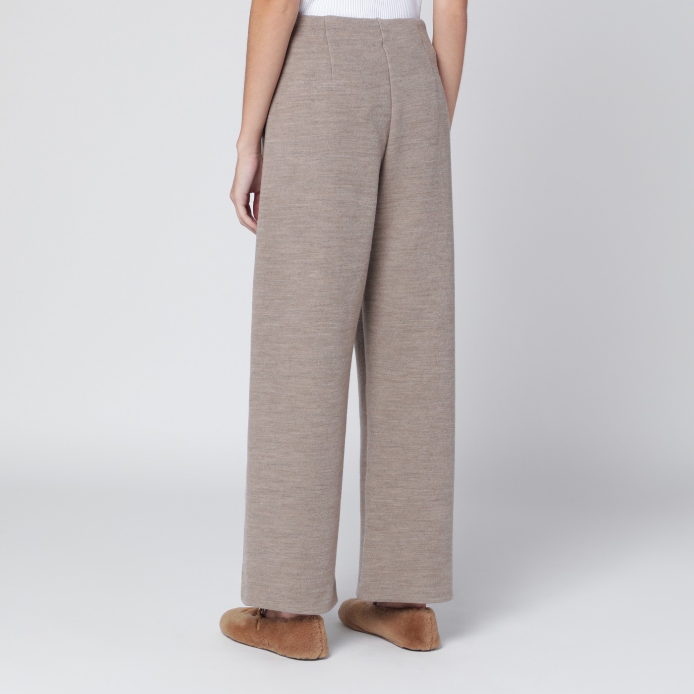 Max Mara Pocket Casual Pants In Gray