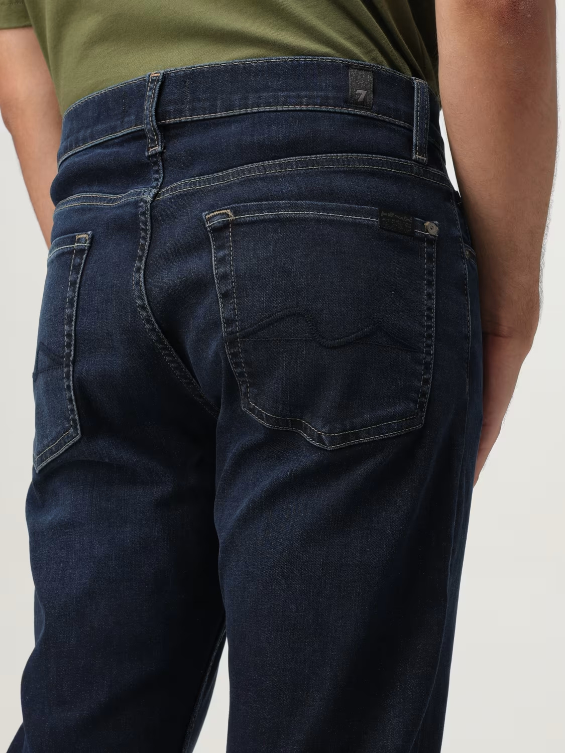 7 For All Mankind Five-pocket Jeans In Black