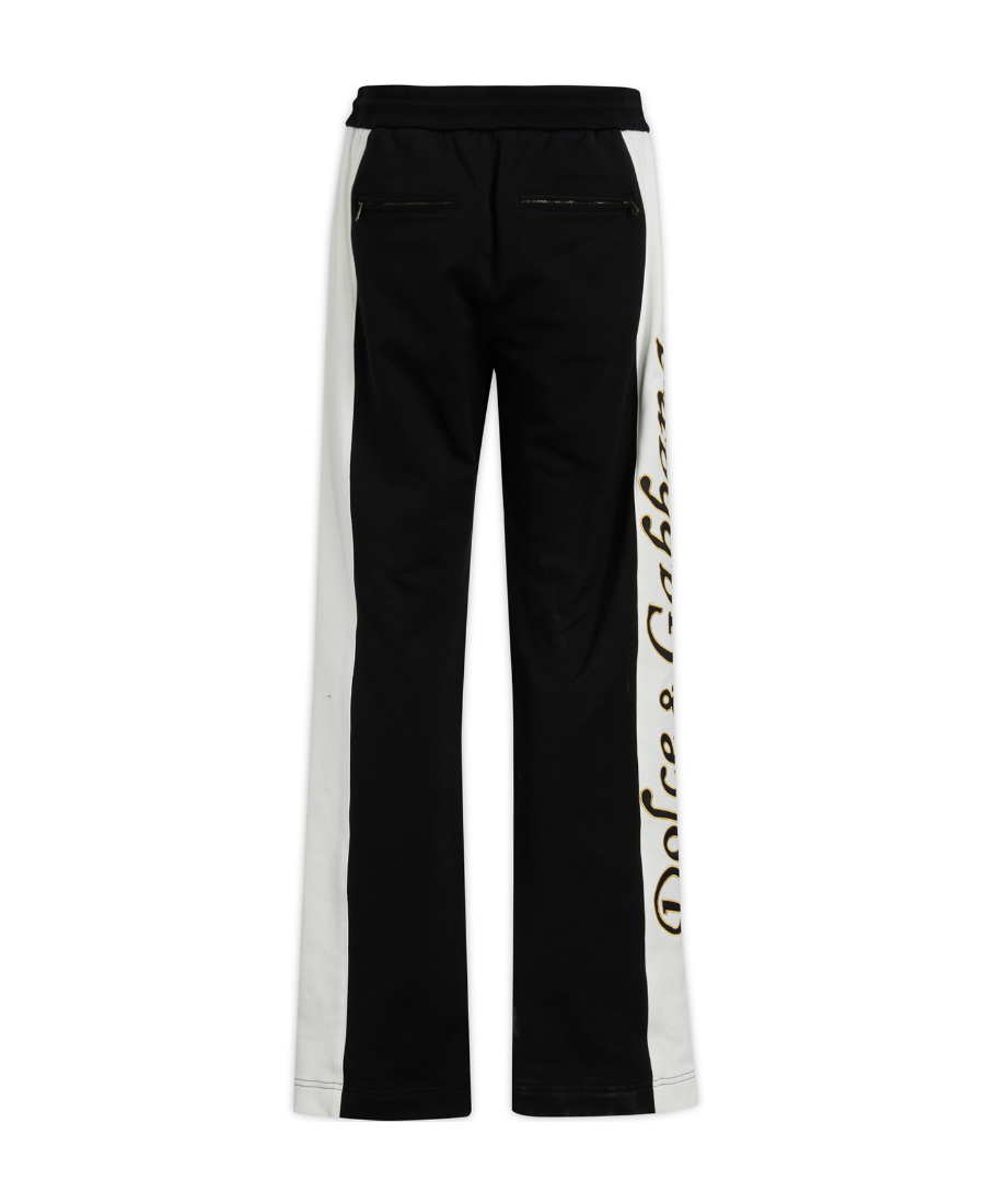 Dolce & Gabbana Dolce  Gabbana Side Band Jogging Pants In Black