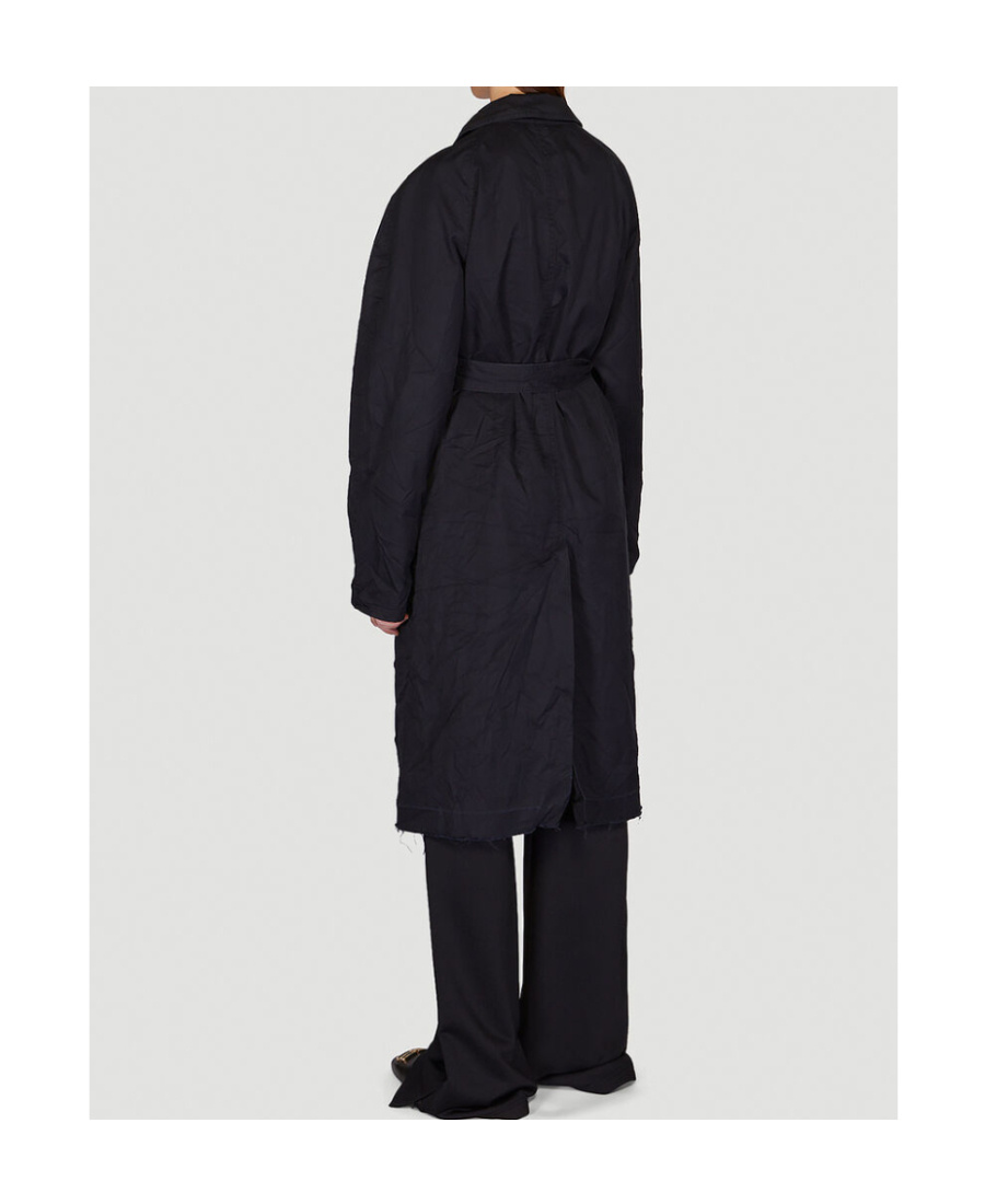 Balenciaga Unifit Trench Coat In Black