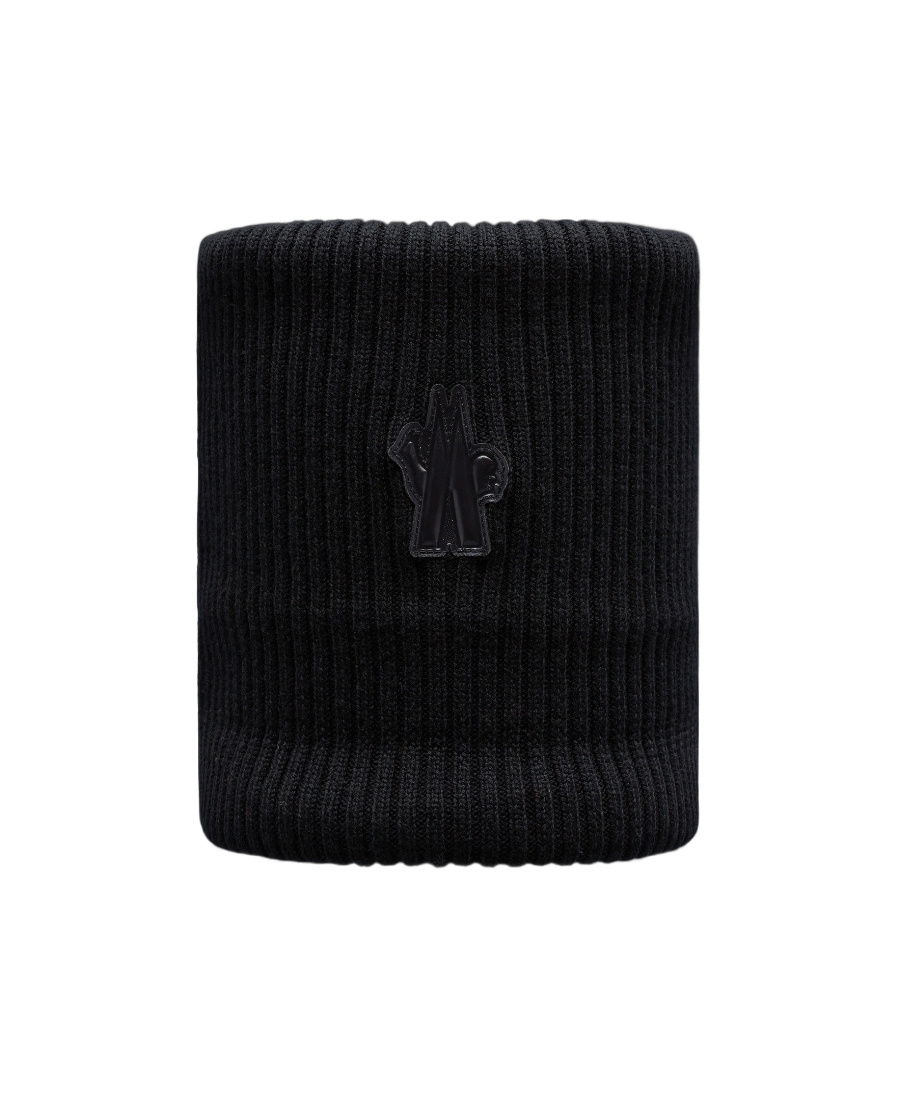 MONCLER WOOL LOGO COLLAR