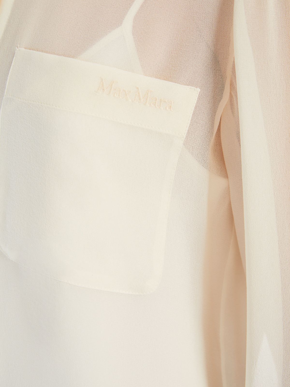 Max Mara Long-sleeved Shirt In White