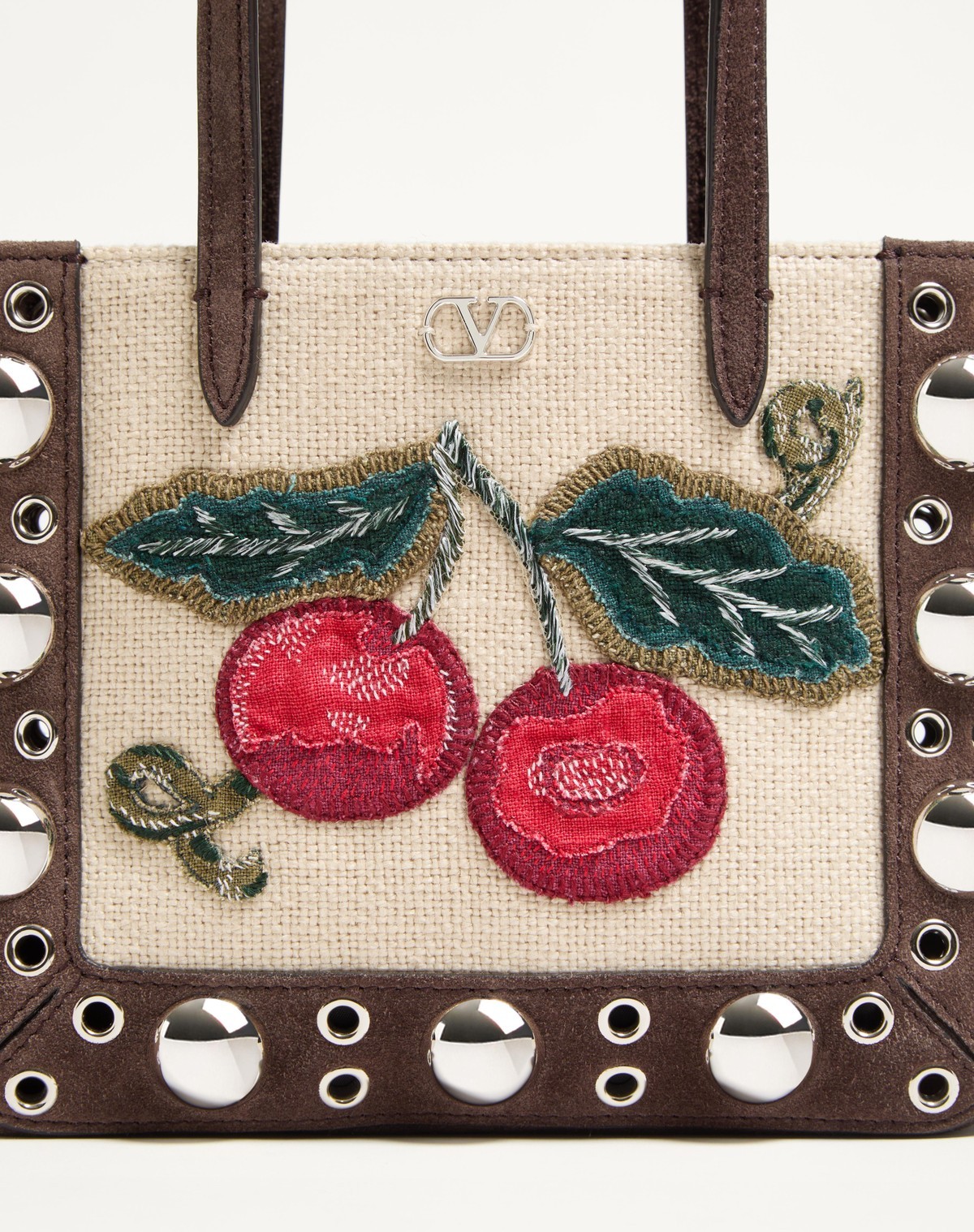 Valentino Borsa A Mano Nellcôte Mini In Pelle Scamosciata Marrone Donna