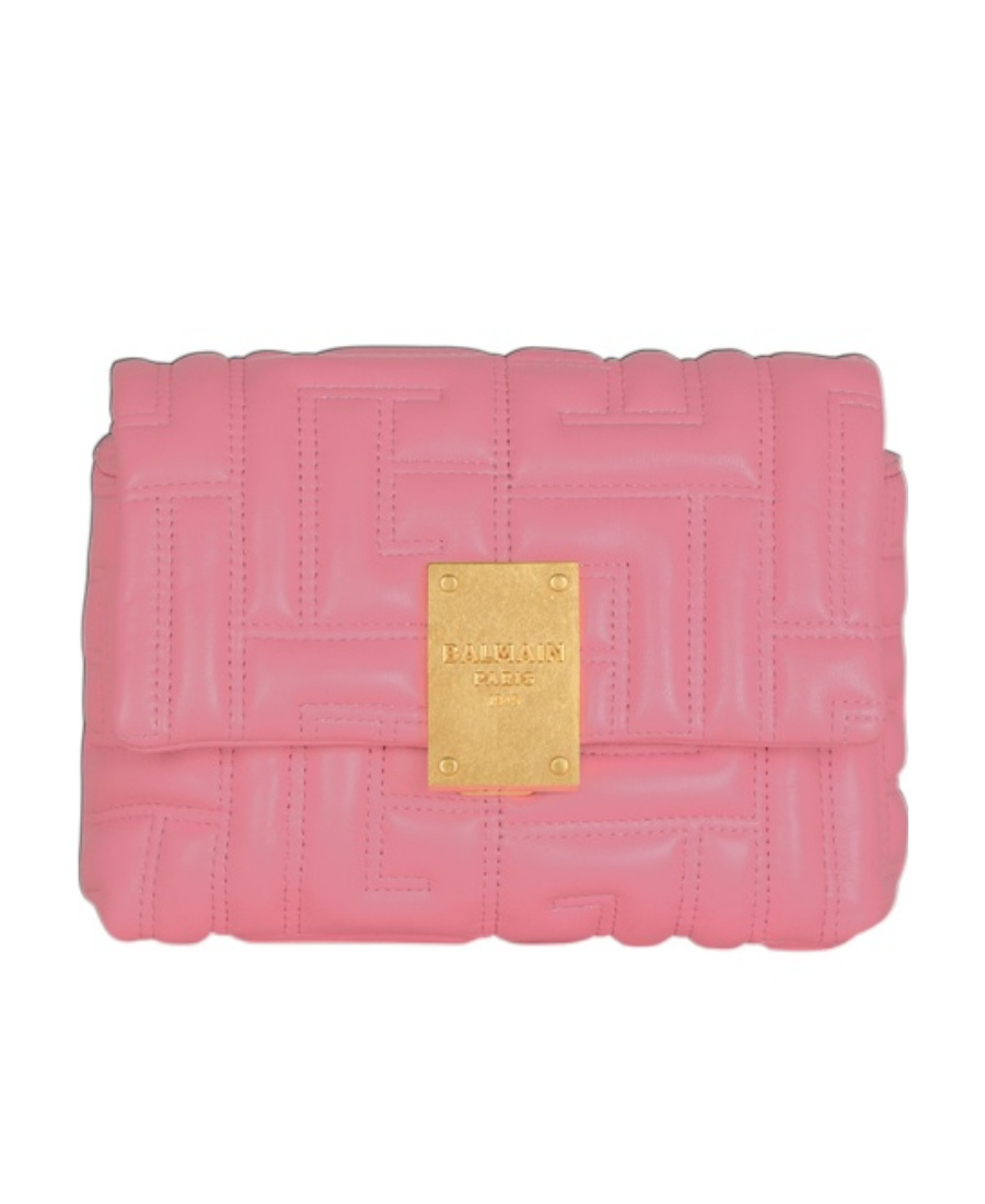 BALMAIN 1945 SOFT MINI BAG IN QUILTED LEATHER 