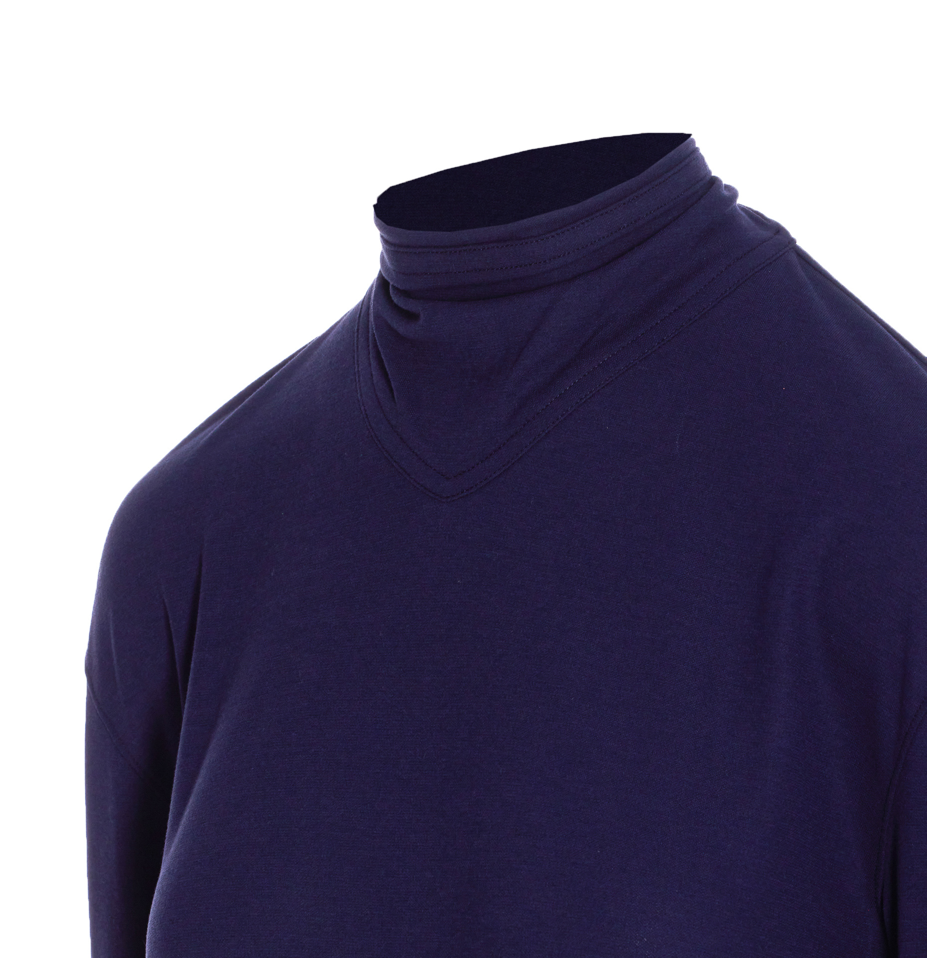 Lemaire Crewneck Foulard Top Bow In Blue