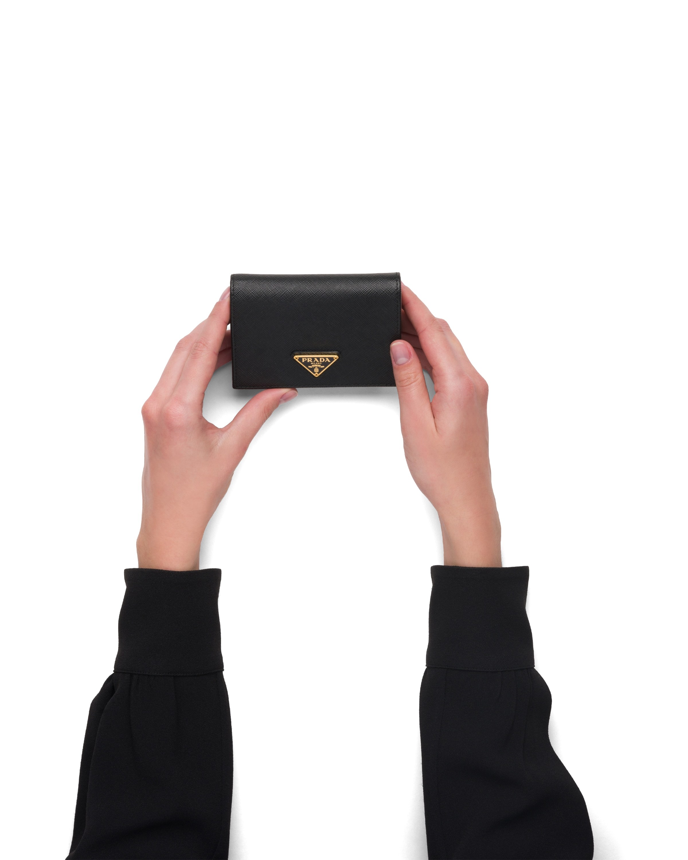 PRADA SMALL SAFFIANO LEATHER WALLET
