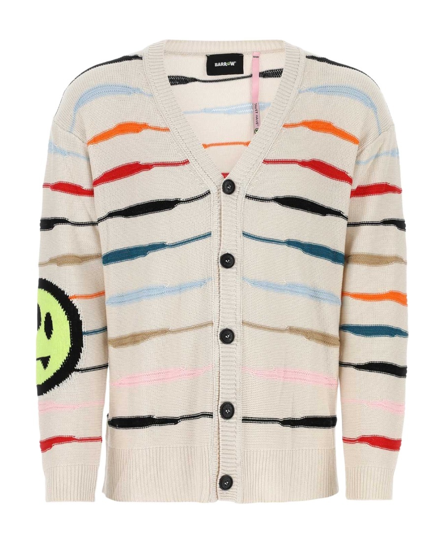 Barrow Large Profile Cardigan In White