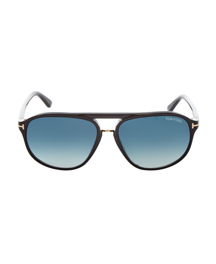 Tom Ford Jacob Green Gradient Pilot Sunglasses Ft0447 01p 60 In Blue