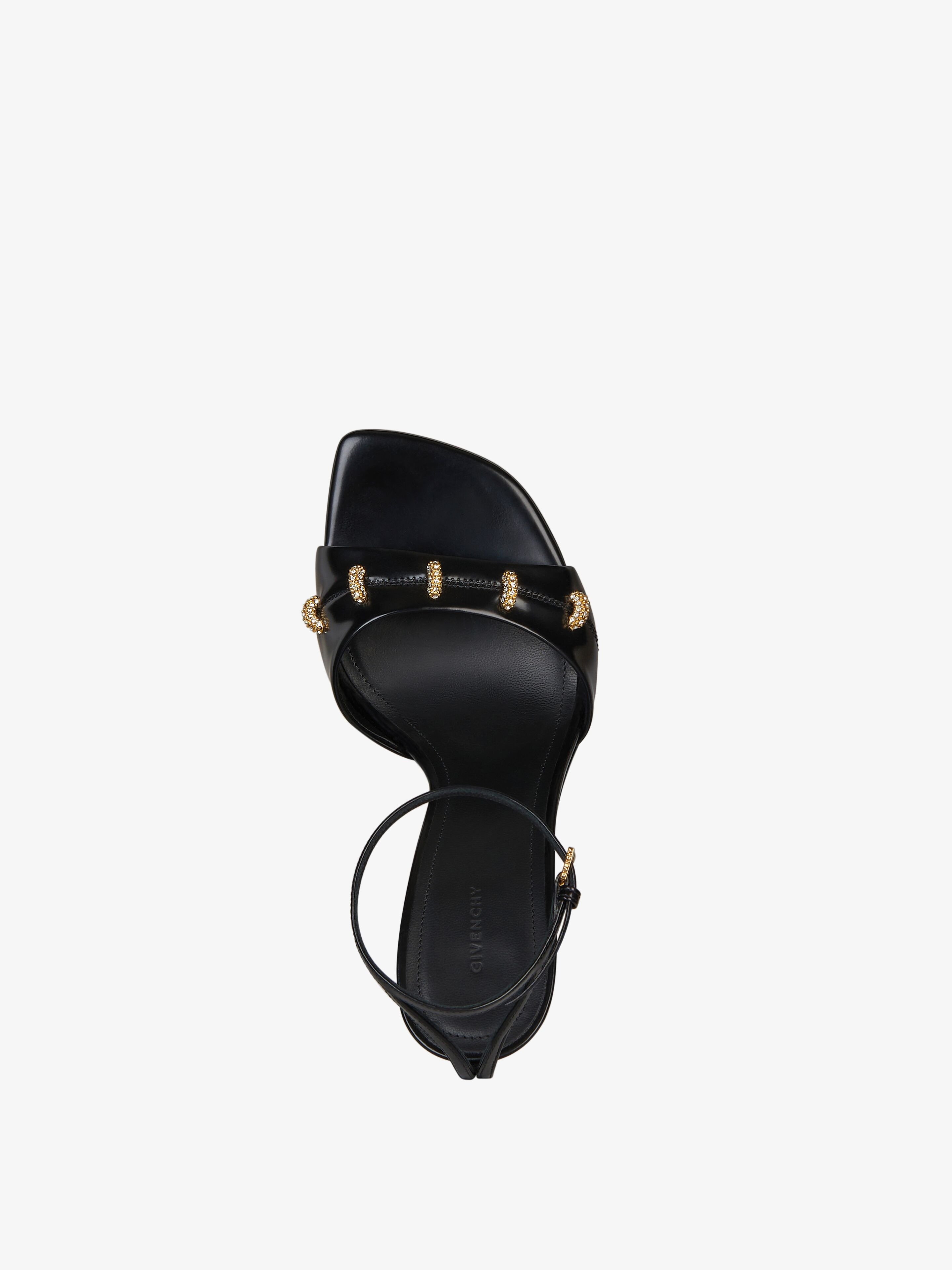Givenchy 100mm Crystal-embellished Sandals In Black