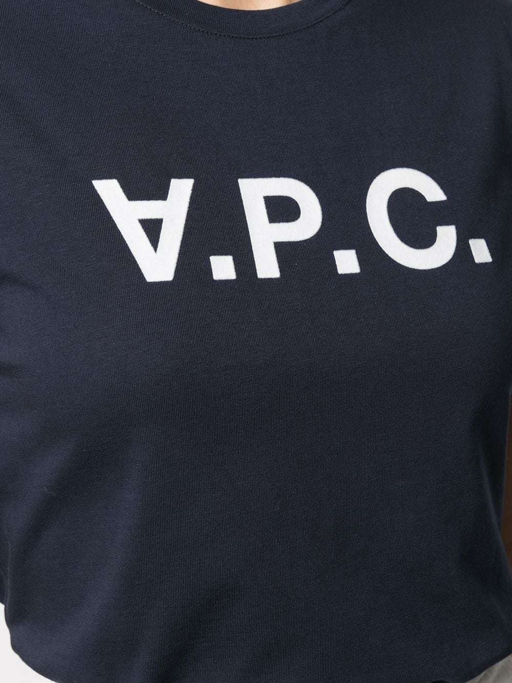 Shop Apc Logo-print Cotton T-shirt In Black
