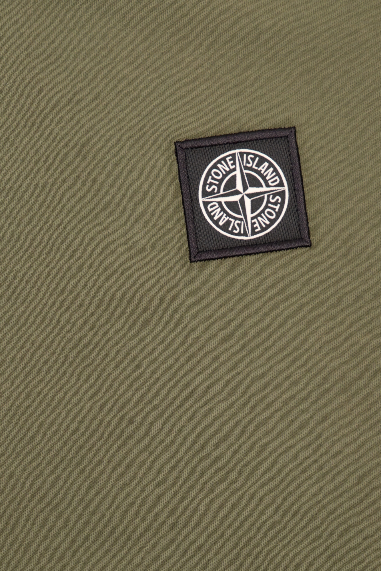 Stone Island Compass-motif Cotton T-shirt In Green