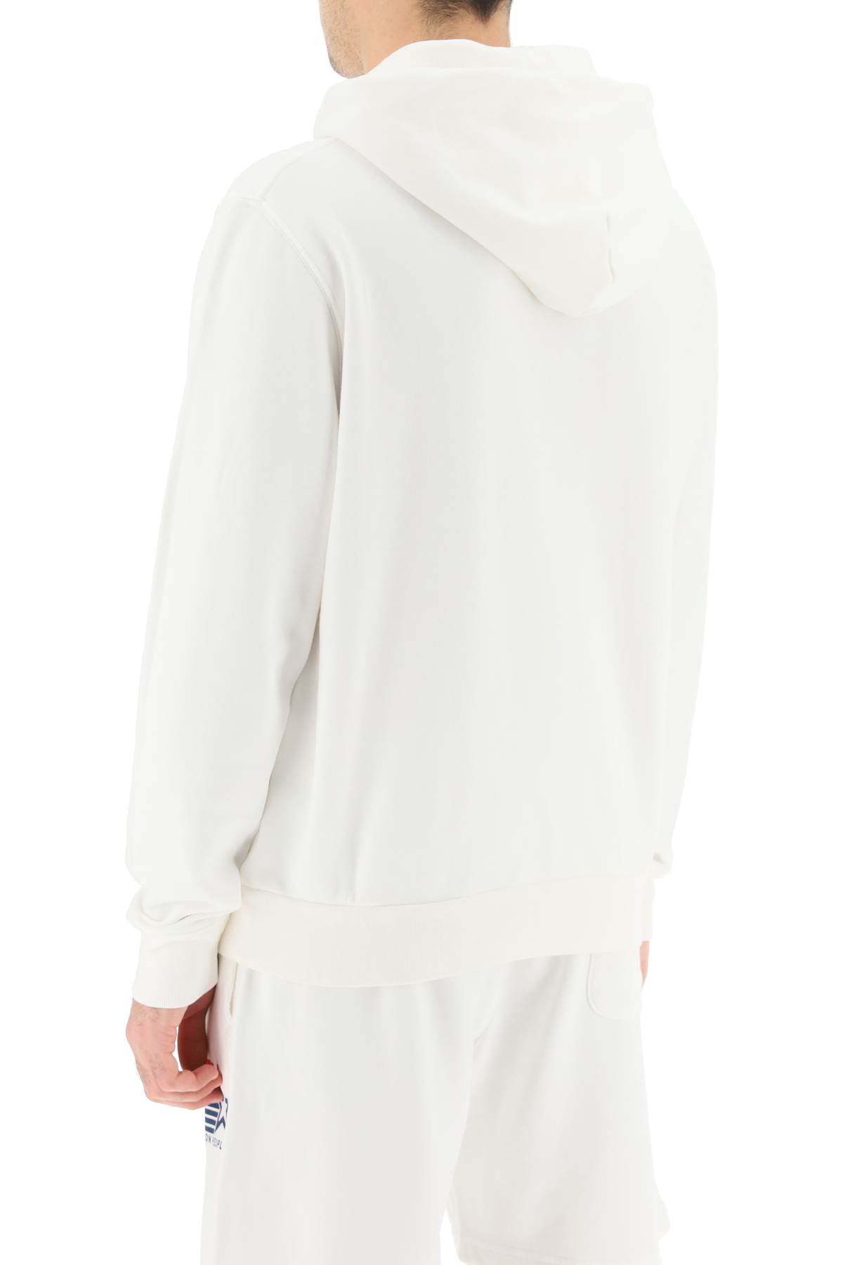 Autry Logo-print Drawstring Hoodie In White
