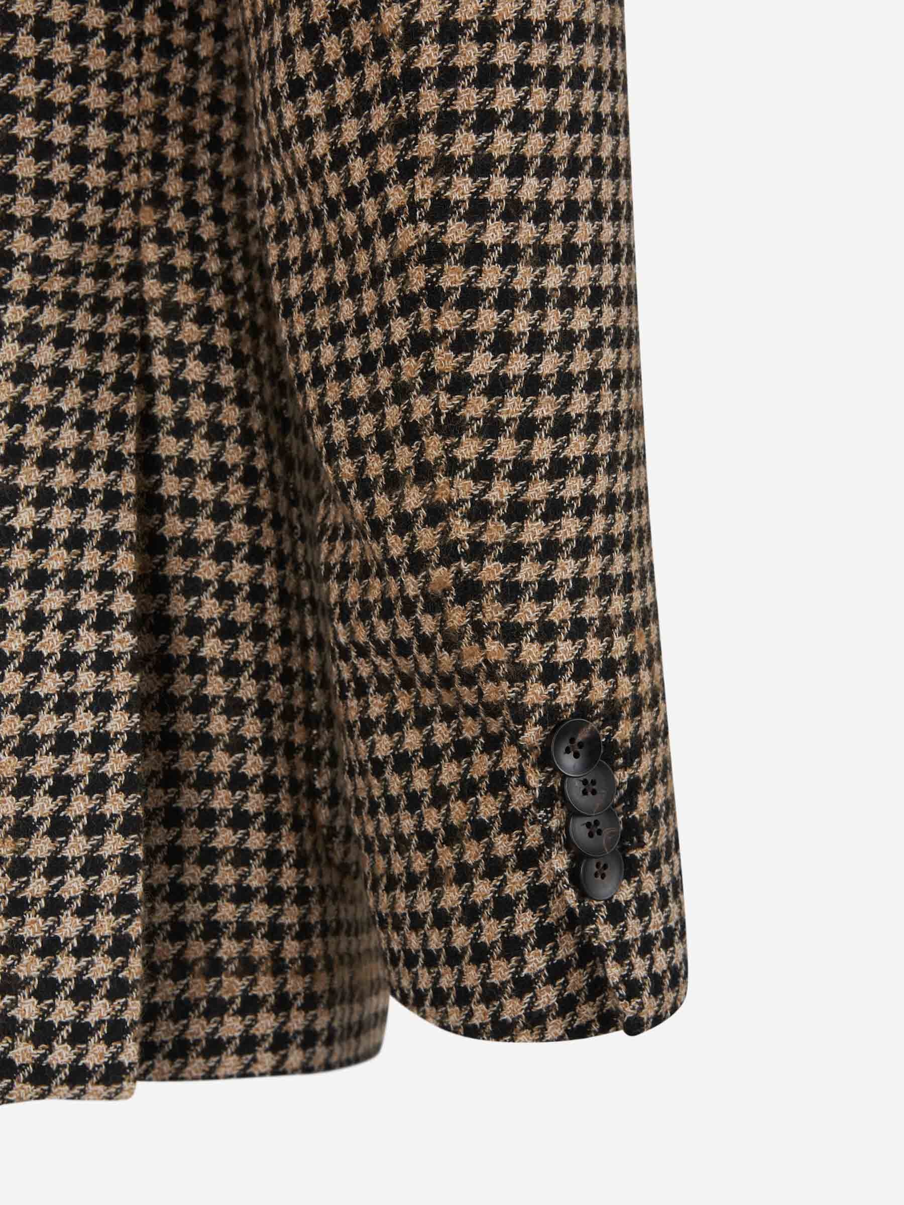 Lardini Houndstooth-pattern Blazer In Black