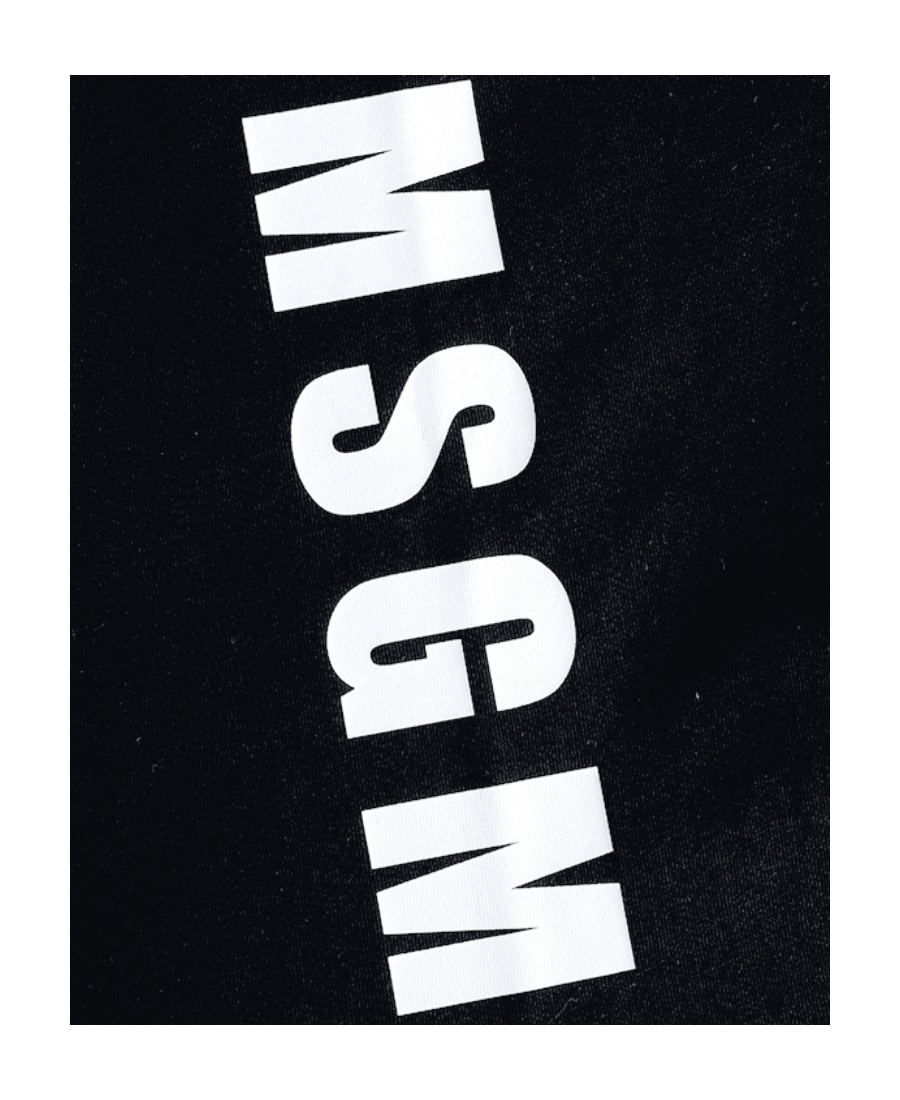 Msgm Logo-print T-shirt In Black