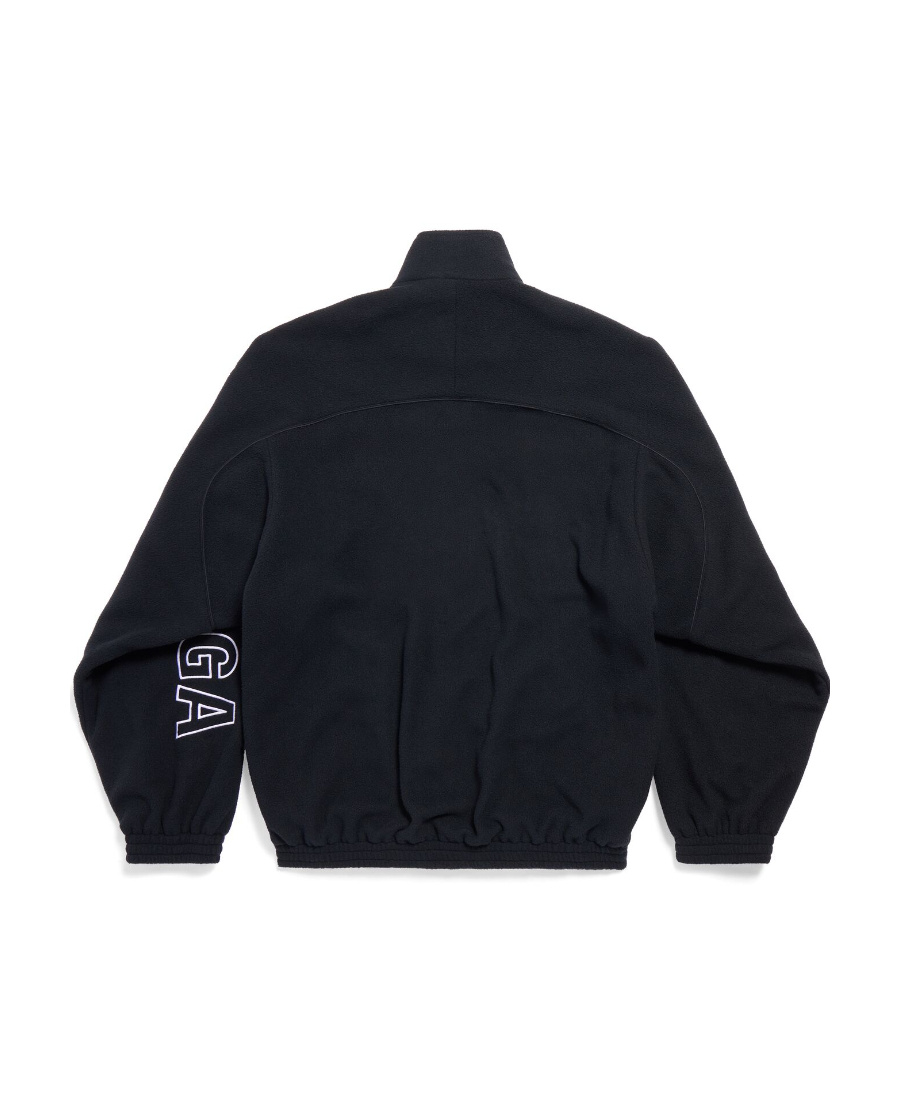 Balenciaga Logo-print Track Jacket In Black