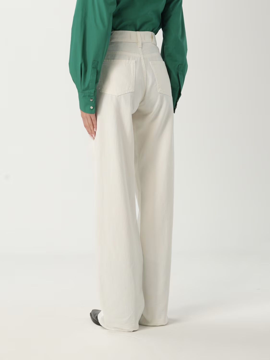 7 For All Mankind Tess Trousers In Neutral