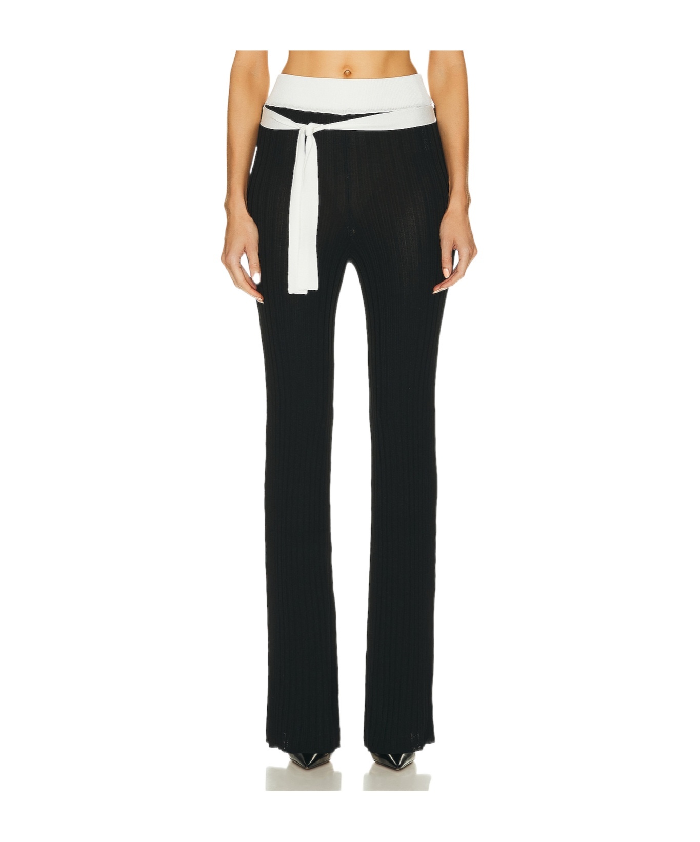 Remain Birger Christensen Knitted Casual Pants In Black