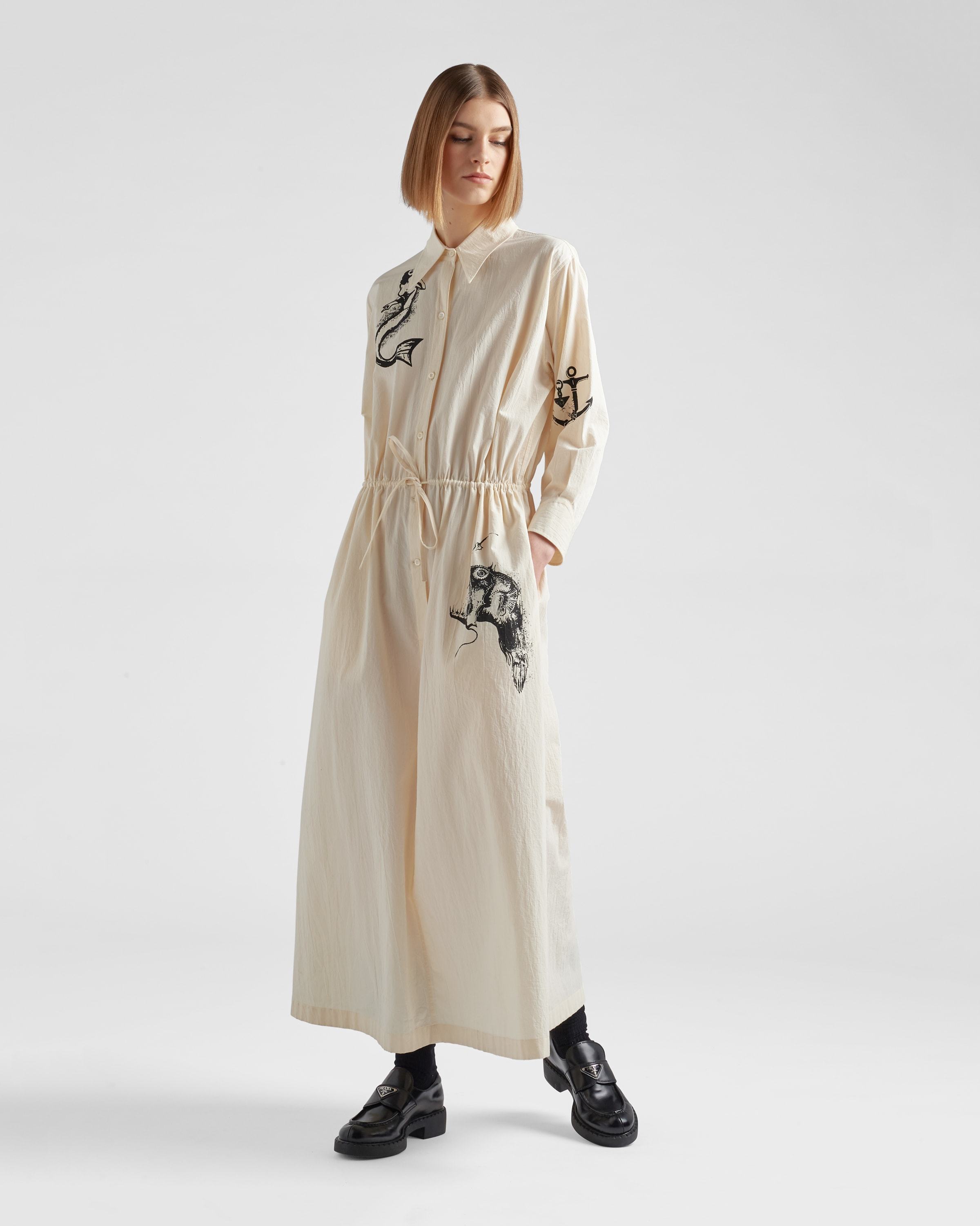 Prada A Long Dress In White