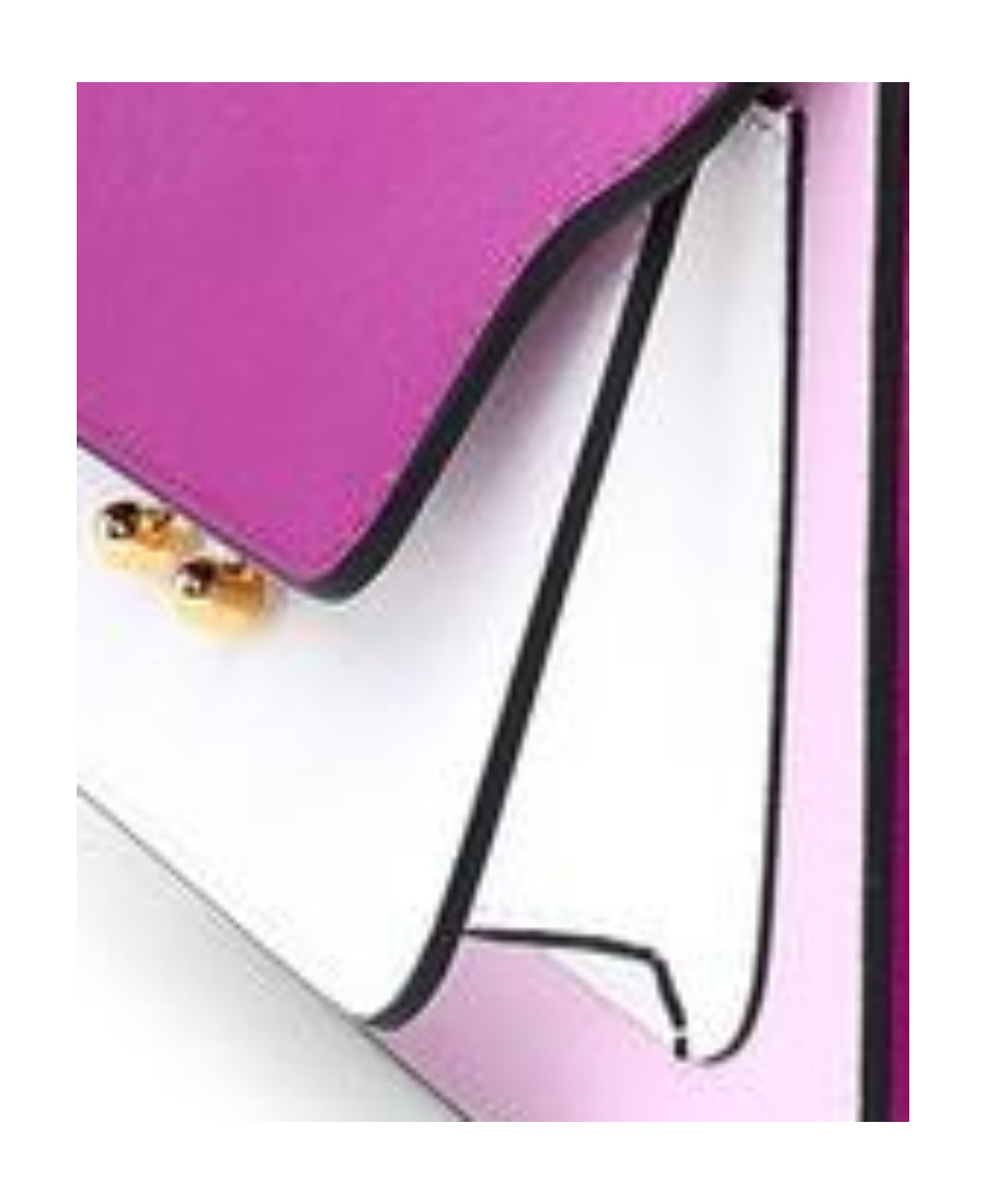 Marni Trunk Shoulder Bag In Multicolor Leather In Pink
