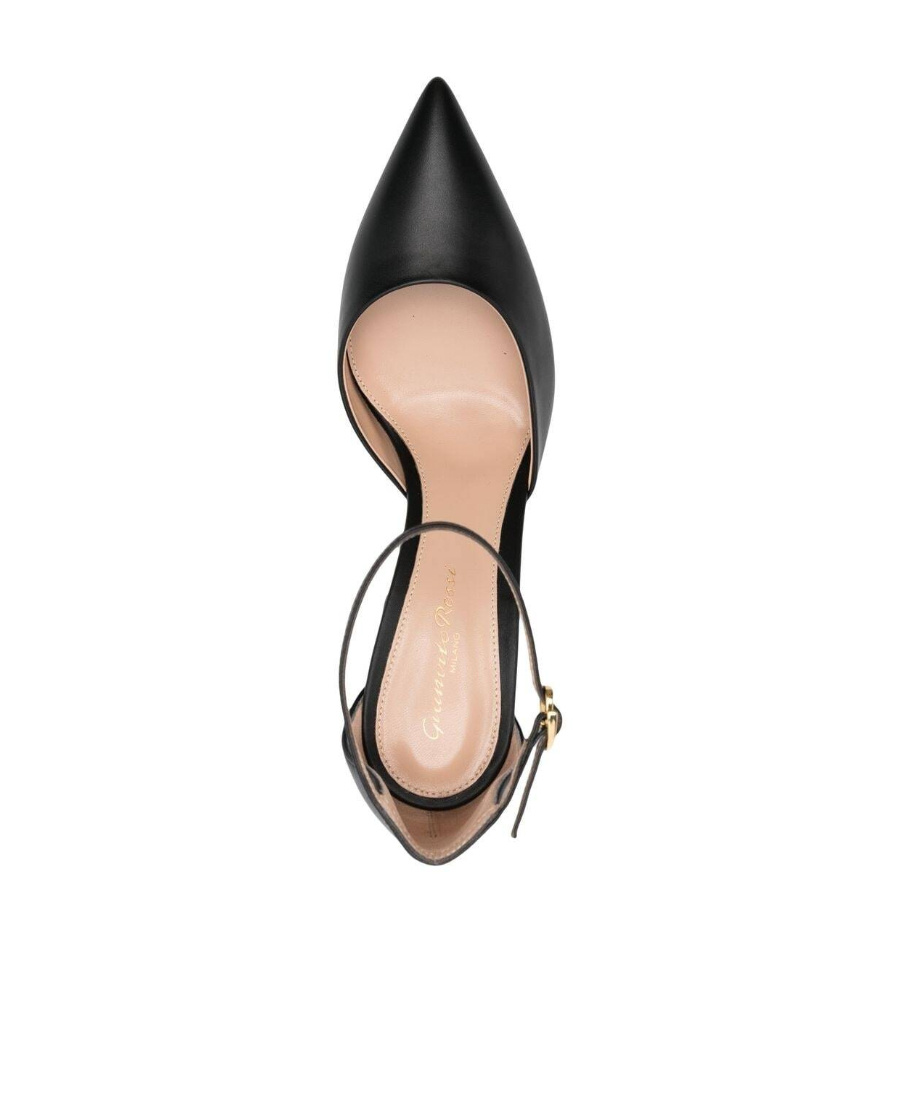 Gianvito Rossi Piper Anklet 100mm Leather Pumps In Black