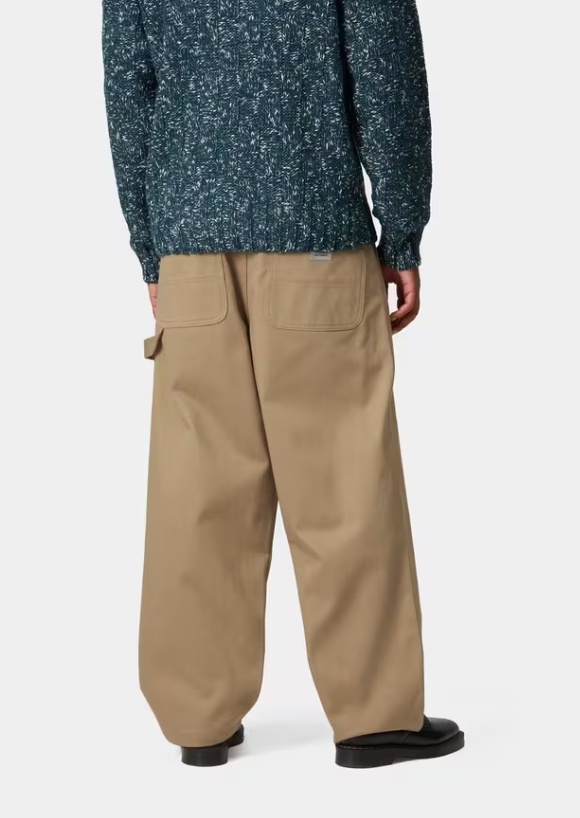 Carhartt Wip Holden Trousers In Leather Beige In Brown
