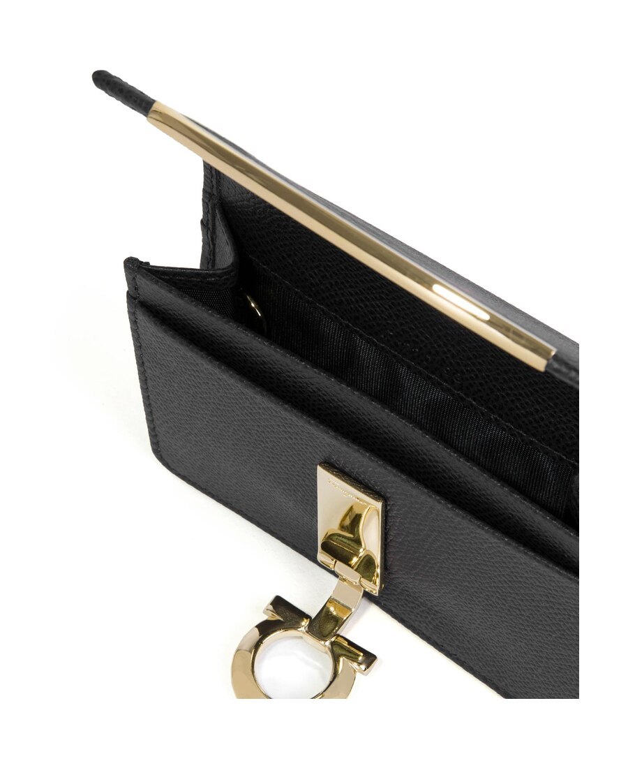Ferragamo Salvatore  Logo Plaque Wallet In Green