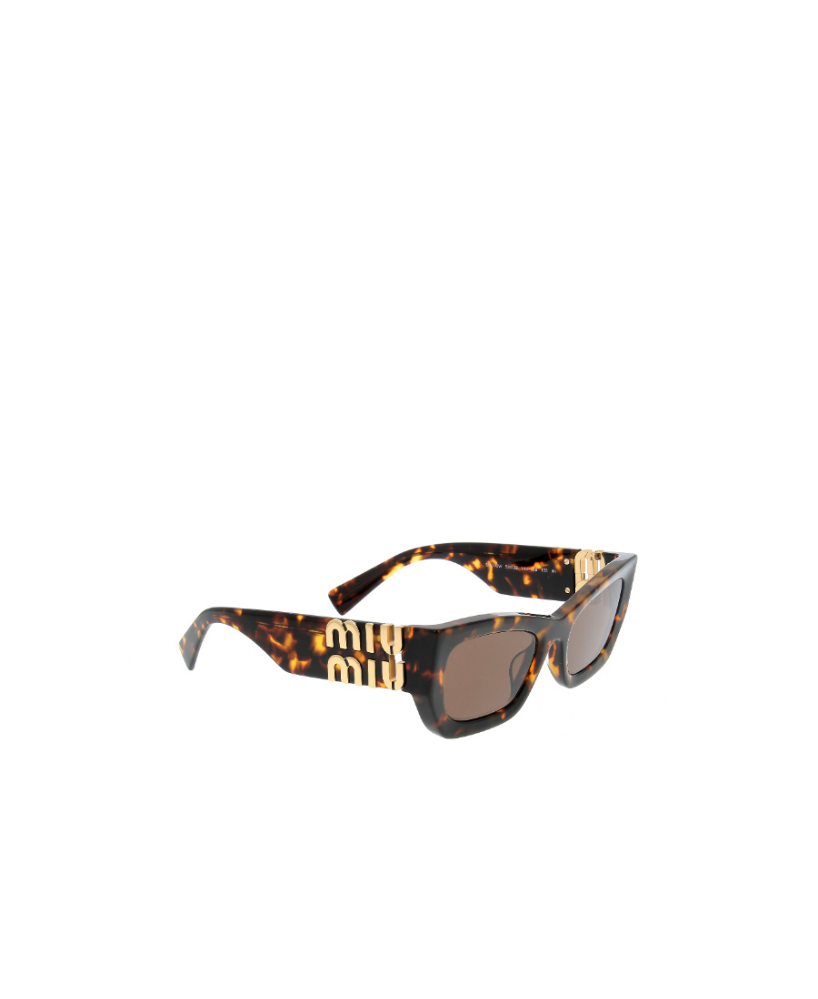 Miu Miu Eyewear Rectangular Frame Sunglasses In Brown
