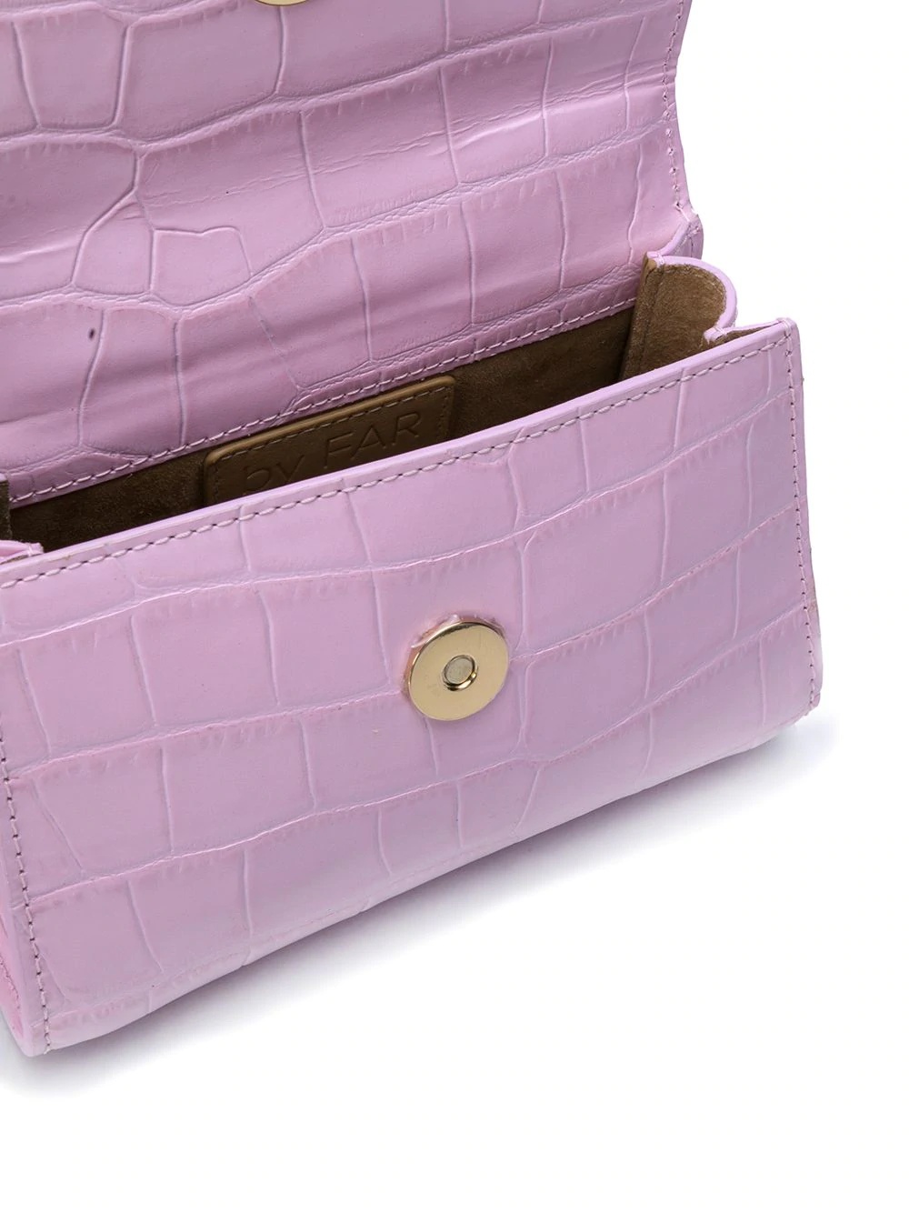By Far Embossed Handbag In Pink