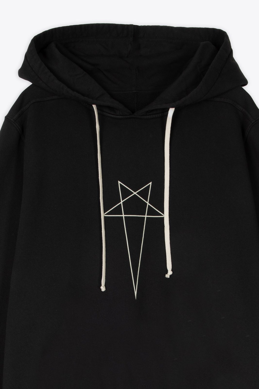 Rick Owens Drkshdw Drawstring Oversized Hoodie In Black