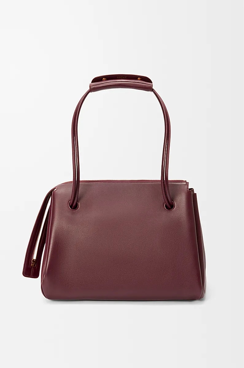 Loewe Lettering Shoulder Bag In Red