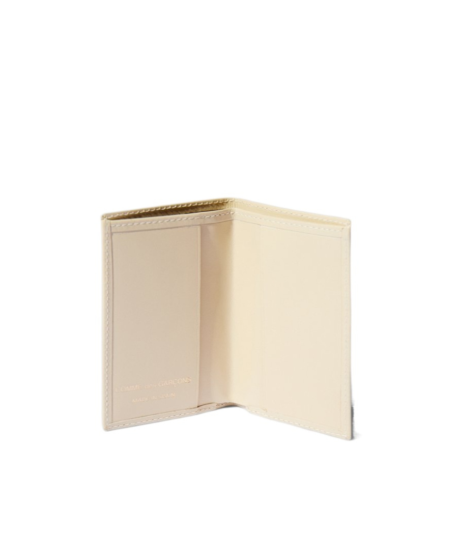 Comme Des Garçons Logo Wallet In White